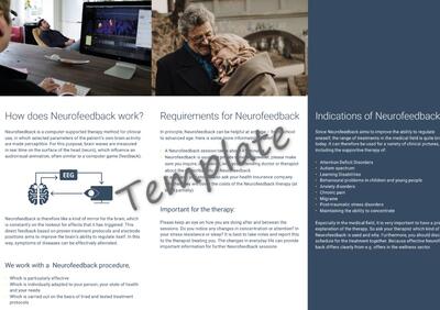 Flyer Neurofeedback (Englisch)